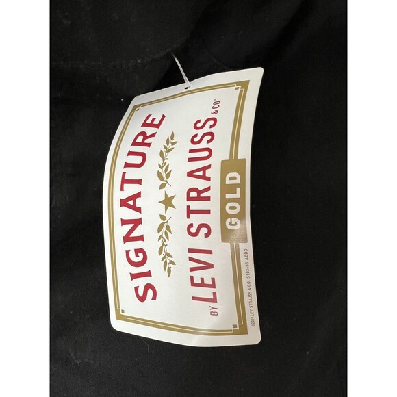 Signature Levi Strauss 20 Jeans Gold CW-1821 20M 35x30 Black Pull-On Skinny - Picture 4 of 6